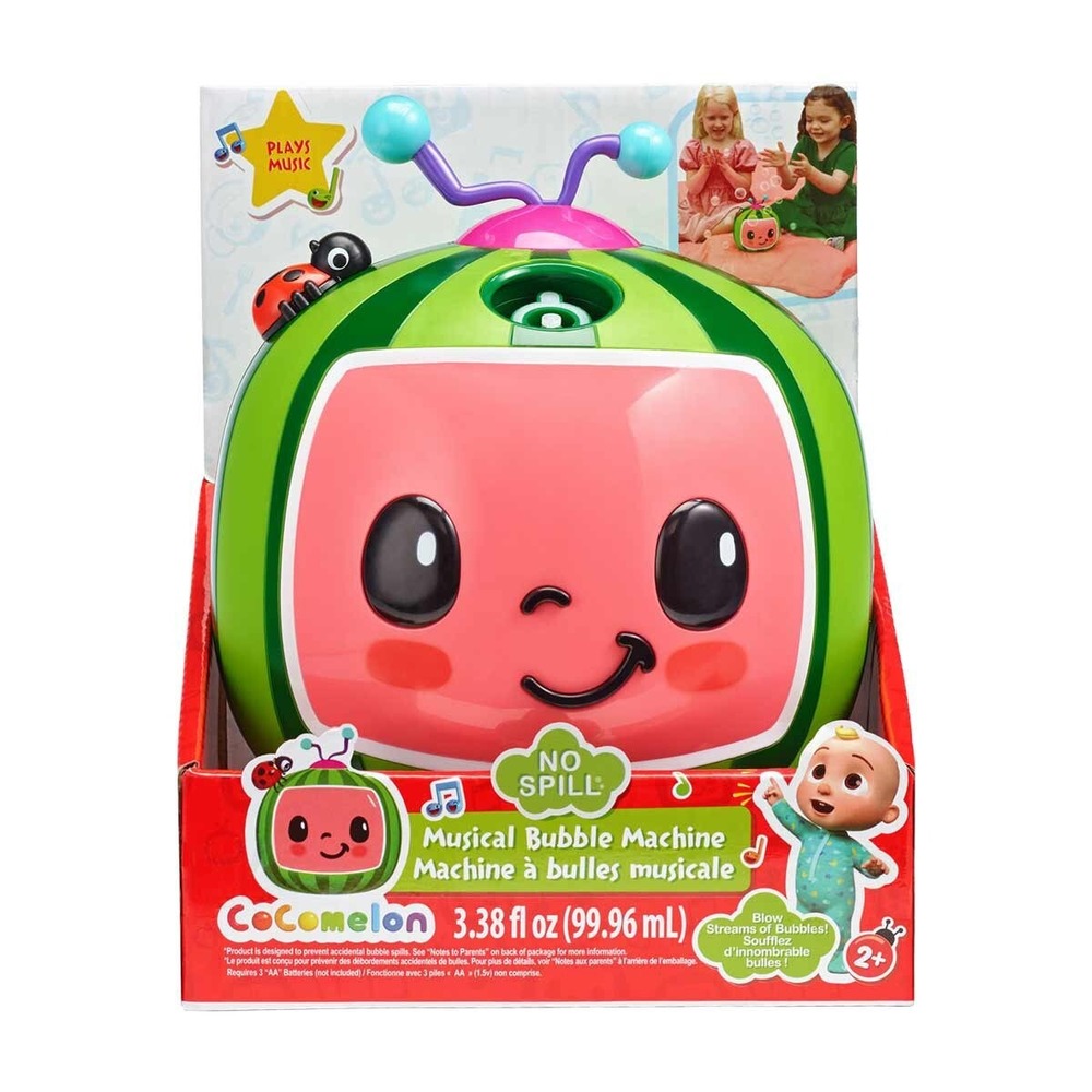 COCOMELON Musical BUBBLE‎ MACHINE NO SPILL(NON-TOXIC NO DYES) - NEW